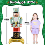 140-Piece Ice Snow Balloon Arch Kit with Blue Silver White Balloons for Winter Party