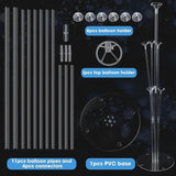 4-Pack Balloon Stand Kit with Sticks and Bases for Birthday Baby Shower Party Decor