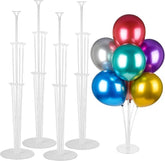 4-Pack Balloon Stand Kit with Sticks and Bases for Birthday Baby Shower Party Decor