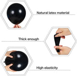 123-Piece Brown and Black Balloon Arch Kit for Birthday Wedding and Party Decor