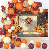 Autumn Pumpkin Harvest Backdrop with Rustic Barn Door for Thanksgiving Photos