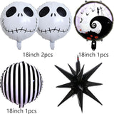 Skull Halloween Balloon Arch Kit Purple Black Garland for Party & Home Decor