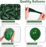 Dark Green Balloon Garland Arch Kit 125 Pcs for Birthday Baby Shower & Party Decor