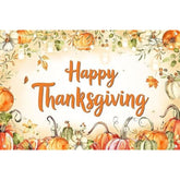 70.8x47.2in Happy Thanksgiving Backdrop with Pumpkins Party Decor Banner