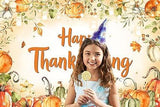70.8x47.2in Happy Thanksgiving Backdrop with Pumpkins Party Decor Banner