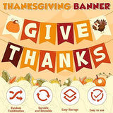 Give Thanks Banner for Thanksgiving Friendsgiving Party Indoor Outdoor Decor