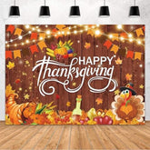 7x5ft Thanksgiving Backdrop with Pumpkins Turkey Maple Leaves Red Truck Decor