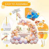 Gold Balloon Arch Kit 8.2FT and 5FT Half Arch Stand for Wedding Birthday Party