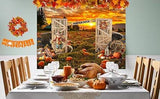 Pumpkin Patch Backdrop 82x59 Inch Fall Thanksgiving Photography Background Decor