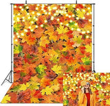 5x7FT Fall Maple Leaves Backdrop Autumn Harvest Forest Thanksgiving Party Decor