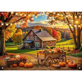 Fall Backdrop 82x59 Inch Autumn Pumpkin Harvest Thanksgiving Photography Decor