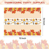 Give Thanks Party Set: 152 Pcs Plates, Cups & Tablecloths for Fall Dinner
