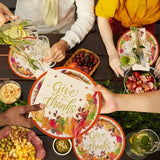 Fall Thanksgiving Party Supplies Set: Plates, Napkins, Cups, Tablecloth