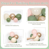 Pink & Green Balloon Arch Kit: Baby Shower Birthday Party Decor
