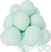 Pastel Green Balloons 110pcs 12inch Latex for Baby Shower Birthday Party
