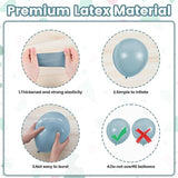 Dusty Green Blue Balloons 12inch Pastel White Sand Beige for Baby Shower Party