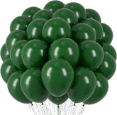 66 Pack Dark Green 12 Inch Balloons for Birthday Christmas Baby Shower Party Decor