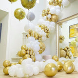 50 Pcs 12 Inch Metallic Gold Balloons for Balloon Arch Birthday Party Decorations