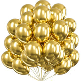 50 Pcs 12 Inch Metallic Gold Balloons for Balloon Arch Birthday Party Decorations