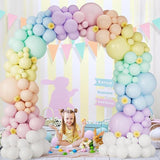 Pastel Rainbow Balloon Arch Kit 163 Pcs for Birthday Wedding and Party Decor