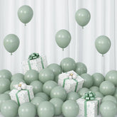 Pale Dusty Green Mini Balloon Set 60 Pcs for Birthday Jungle and Safari Decor