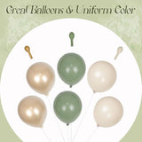 Sage Green Balloon Arch Kit 130 Pcs for Baby Shower Wedding and Birthday Decor
