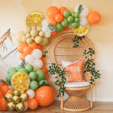 Sage Green Orange Balloon Arch Kit for Fall Baby Shower Birthday and Wedding Decor
