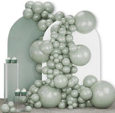 Dusty Green Balloon Arch Kit: Latex Party Garland, Baby Shower Decor