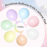 164pcs Pastel Balloon Garland for Easter, Baby Shower, Birthday Party Decor