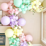 105pcs 12" Pastel Latex Balloons for Birthday, Baby Shower, Wedding Decorations