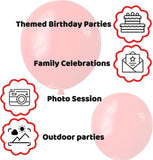 110PCS Red Latex Balloons 12 Inch for Birthday Valentine Wedding Party Decorations