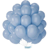 50PCS Dusty Blue Matte Balloons Set for Graduation Baby Shower and Birthday Party Decorations