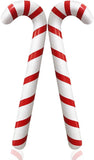 2PCS Inflatable Candy Cane Balloons for Christmas Outdoor and Party Decorations