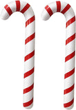 2PCS Inflatable Candy Cane Balloons for Christmas Outdoor and Party Decorations