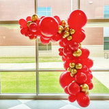 90pcs Red Balloon Garland Arch Kit for Wedding Birthday and Party Decorations
