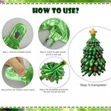 51 Inch Giant Christmas Tree Balloon Self Standing Foil Balloon for Xmas Decor