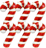 6 PCS Christmas Candy Cane Balloons Red Foil Balloons Holiday Party Decorations