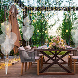 50 PCS Winter Snowflake Balloons Christmas Holiday Party Decorations Supplies