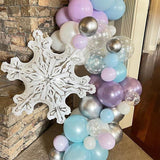 5 PCS 36 Inch Clear Snowflake Foil Balloons Christmas Winter Wonderland Decor