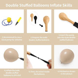Nude Beige Balloon Arch Kit 115pcs Double Stuffed Balloons for Boho Party Decor