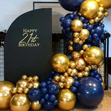 Navy Blue Balloon Set 130pcs Dark Blue Balloons in Multiple Sizes for Party Decorations