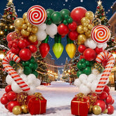 Christmas Balloon Arch Kit: Candy Cane & Gift Box Balloons