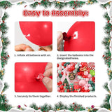 Christmas Balloon Arch Kit Red Green Pink Gold Balloons with Gingerbread and Candy