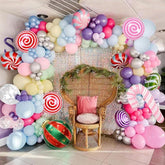 Christmas Balloon Garland Kit 158pcs Candyland Balloons for Xmas & New Year Party Decor