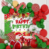 153-Piece Red Christmas & Birthday Balloon Garland Kit for Kids, Adults and Family