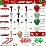 Christmas Balloon Garland Kit: Red, Green, Gold & Candy Cane Balloons