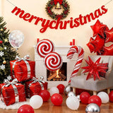 Christmas Balloon Garland Kit: Red, White & Silver Party Arch