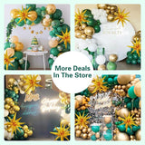 Green and Gold Balloon Arch Kit: 137-Piece Party Decor