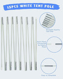 10FT Wide 7.5FT High Adjustable Balloon Arch Stand Kit for Party Decorations