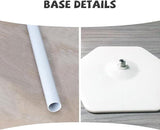 10FT Wide 7.5FT High Adjustable Balloon Arch Stand Kit for Party Decorations